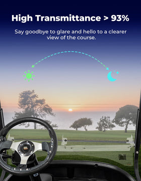 KEMIMOTO UV protection windshield blocks sun for comfortable rides