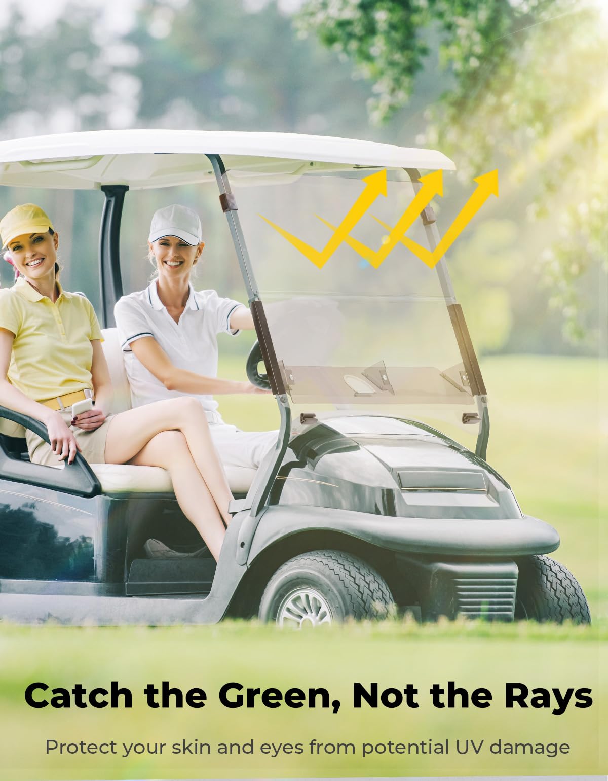 KEMIMOTO clear windshield delivers high visibility for safe driving.