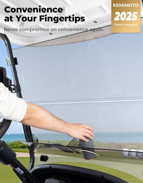 KEMIMOTO foldable design facilitating quick removal and compact storage.