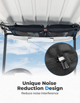 Kemimoto overhead storage bag adjustable straps for a snug fit