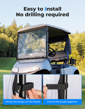 KEMIMOTO Oxford 600D fabric windshield emphasizes durability and lightweight setup.