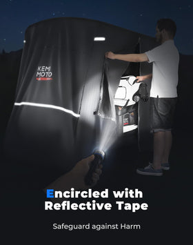 Rugged 600D oxford fabric resists tears and wear for long-lasting protection.