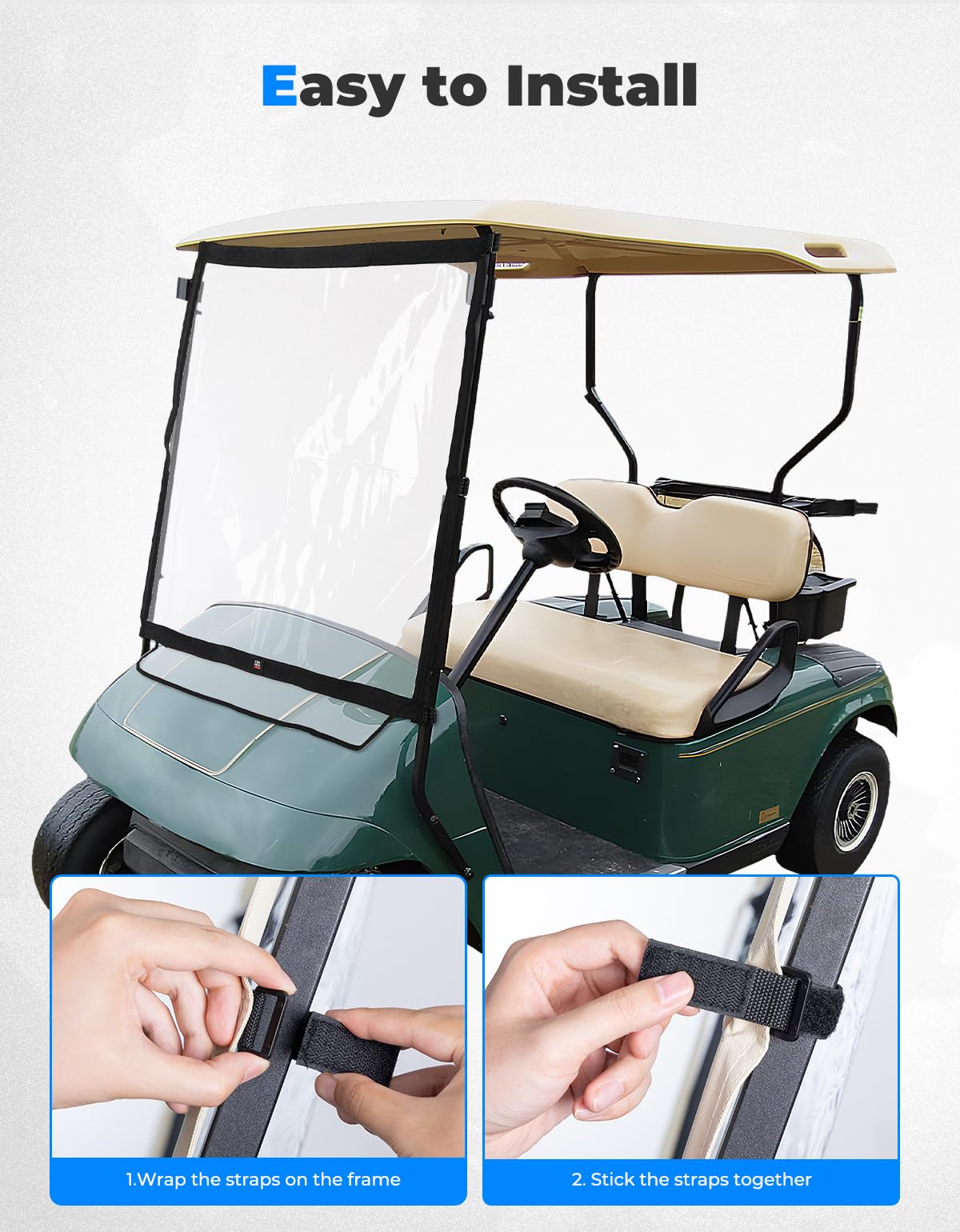 KEMIMOTO clear PVC panel showing visibility