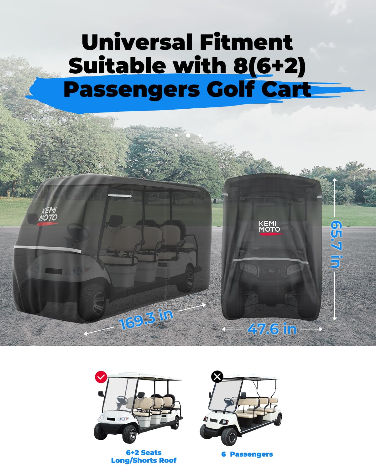 Compact storage bag keeps the cover neatly organized when not in use.