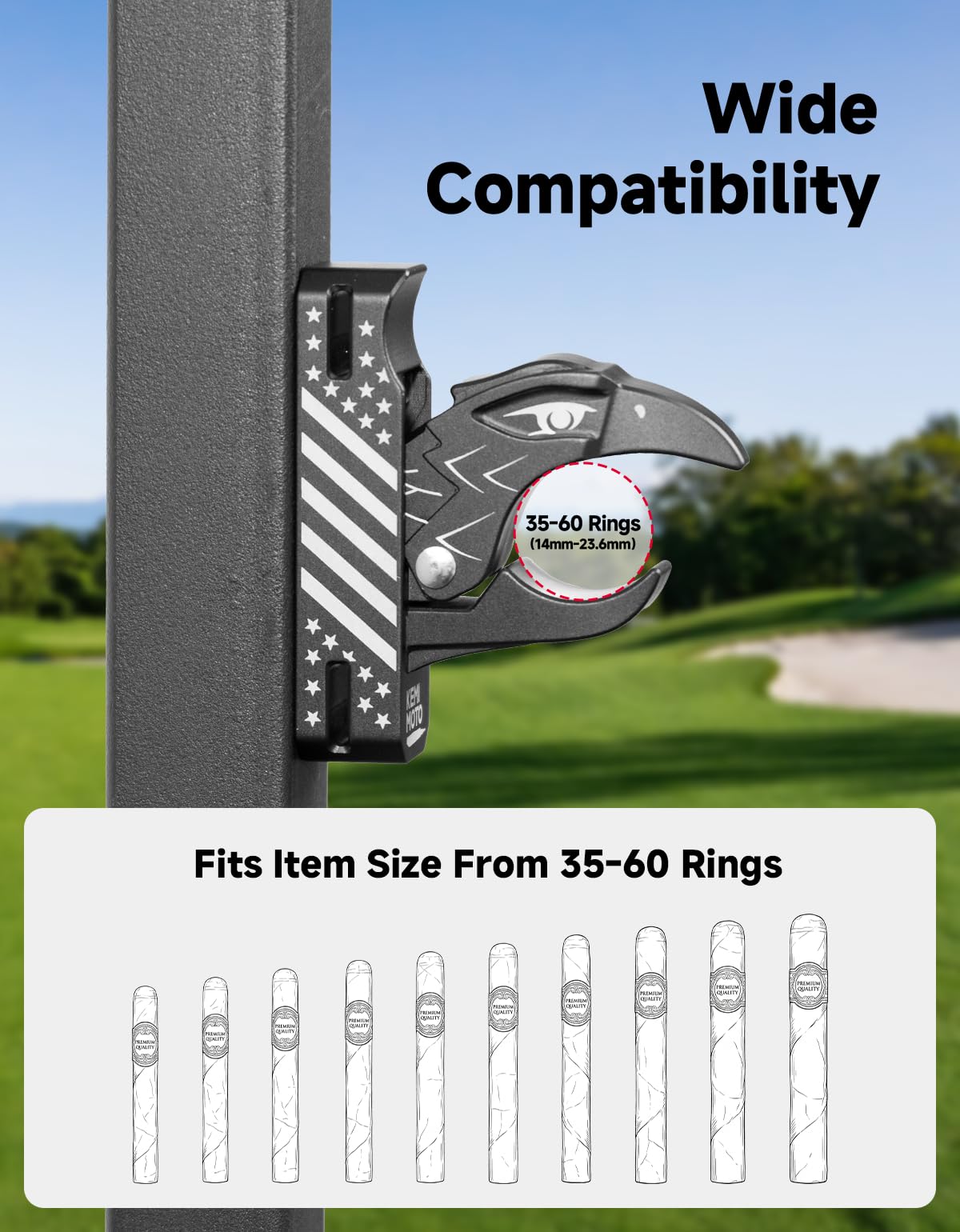 KEMIMOTO stylish black design complements carts, boats, and patios.