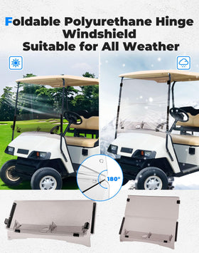 KEMIMOTO tinted windshield reduces glare for comfortable rides.
