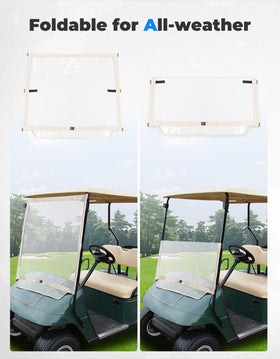 KEMIMOTO windshield protects riders from wind and rain during rides