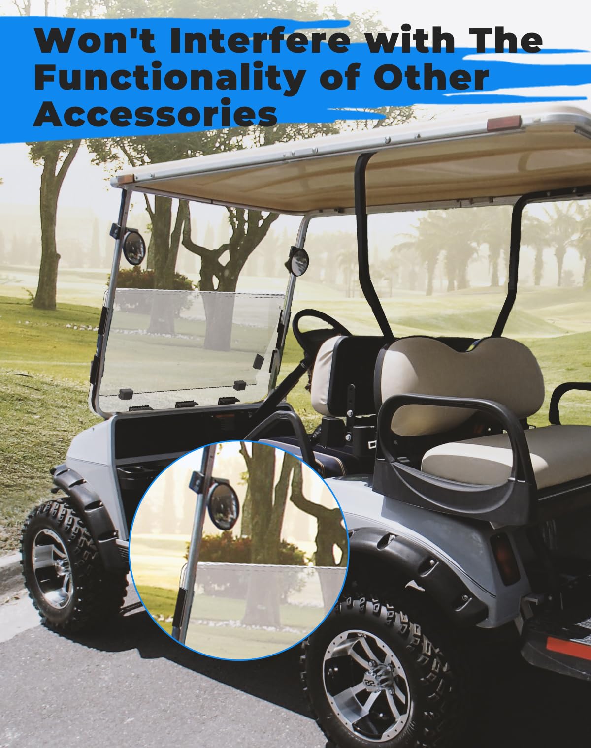 KEMIMOTO foldable windshield adapts to summer airflow and winter wind protection