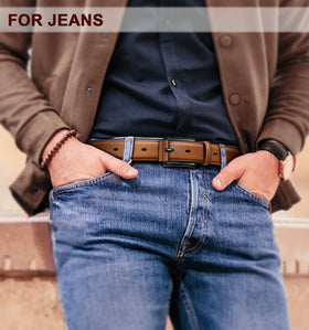 KEMISANT belt 1-3/8 inch width for a sleek fit.