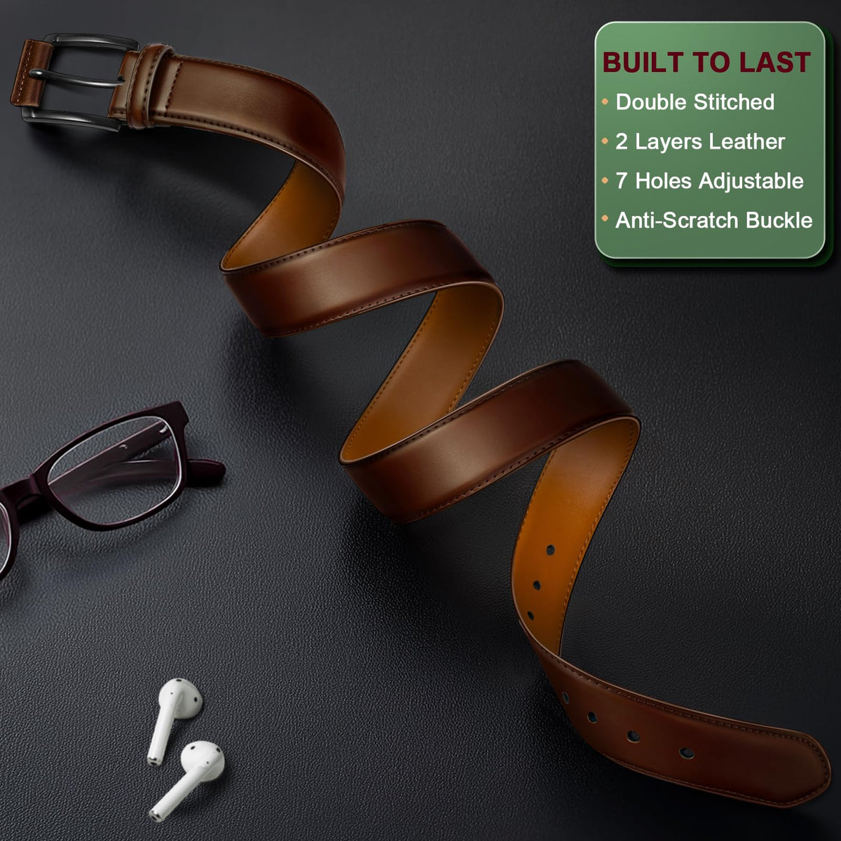 KEMISANT leather strap detail highlights craftsmanship and lasting quality.