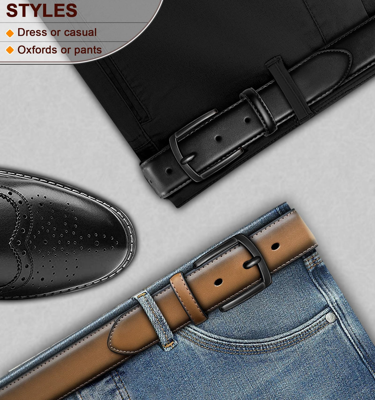 KEMISANT reinforced holes help maintain belt shape over time