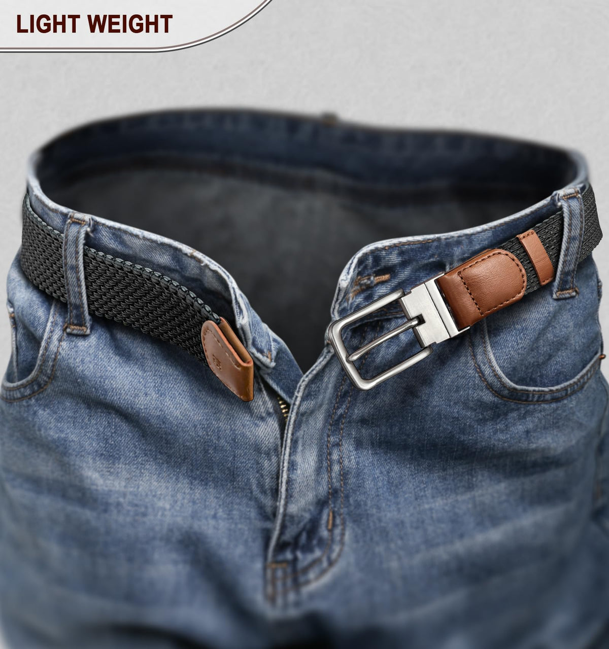 KEMISANT belt stretch nylon fabric, offering light, flexible comfort.
