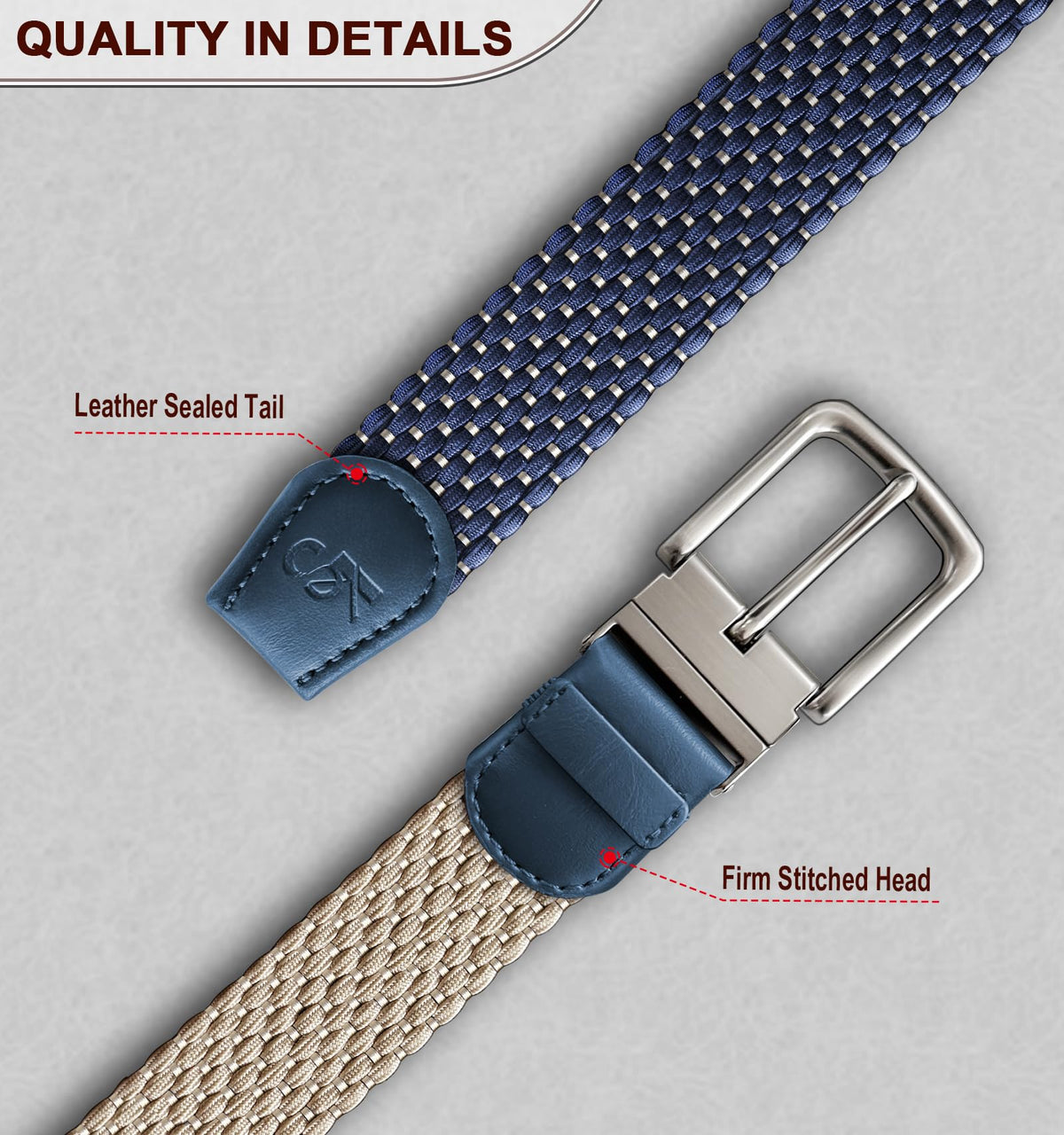 KEMISANT belt ideal for golf and casual wear with comfortable stretch.