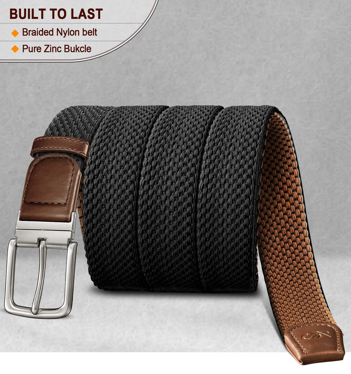 KEMISANT stretch nylon strap illustrating flexible fit for different activities.
