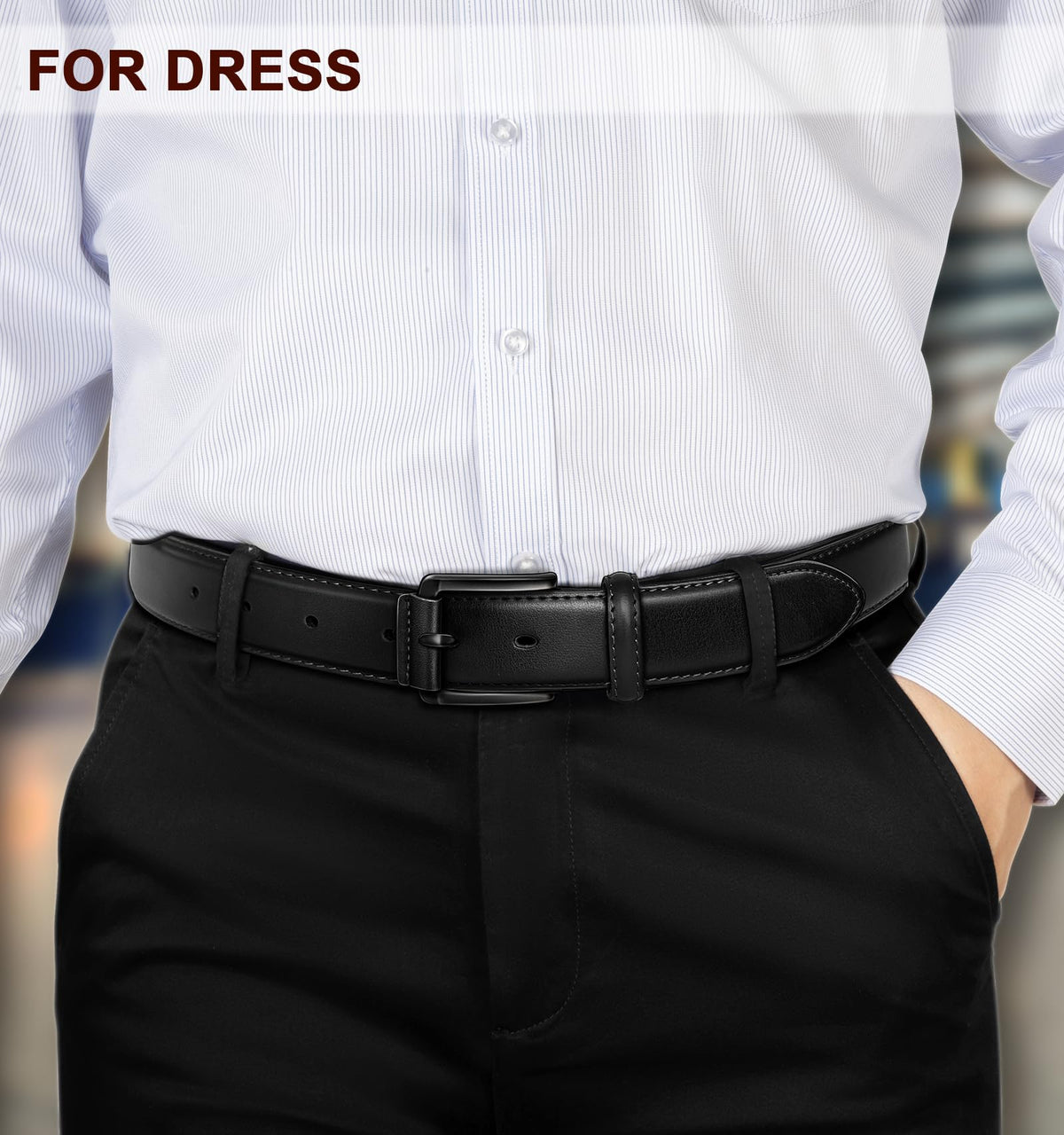 KEMISANT tawny leather belt ideal for golf and everyday outfits