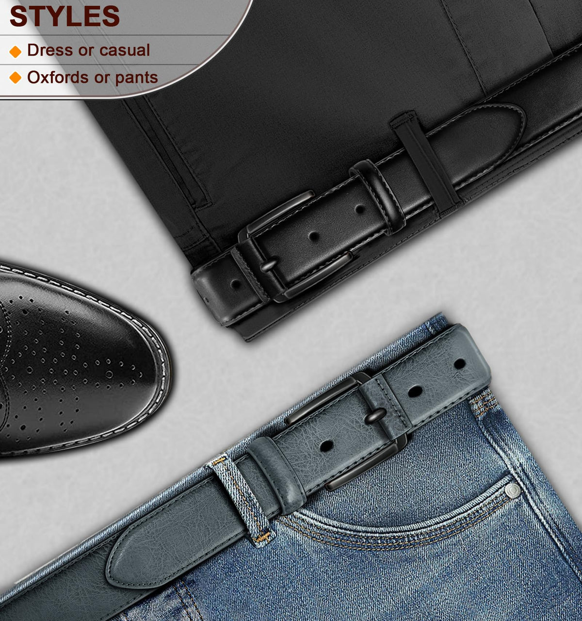 KEMISANT 2Pack versatile design pairs with jeans or formal wear
