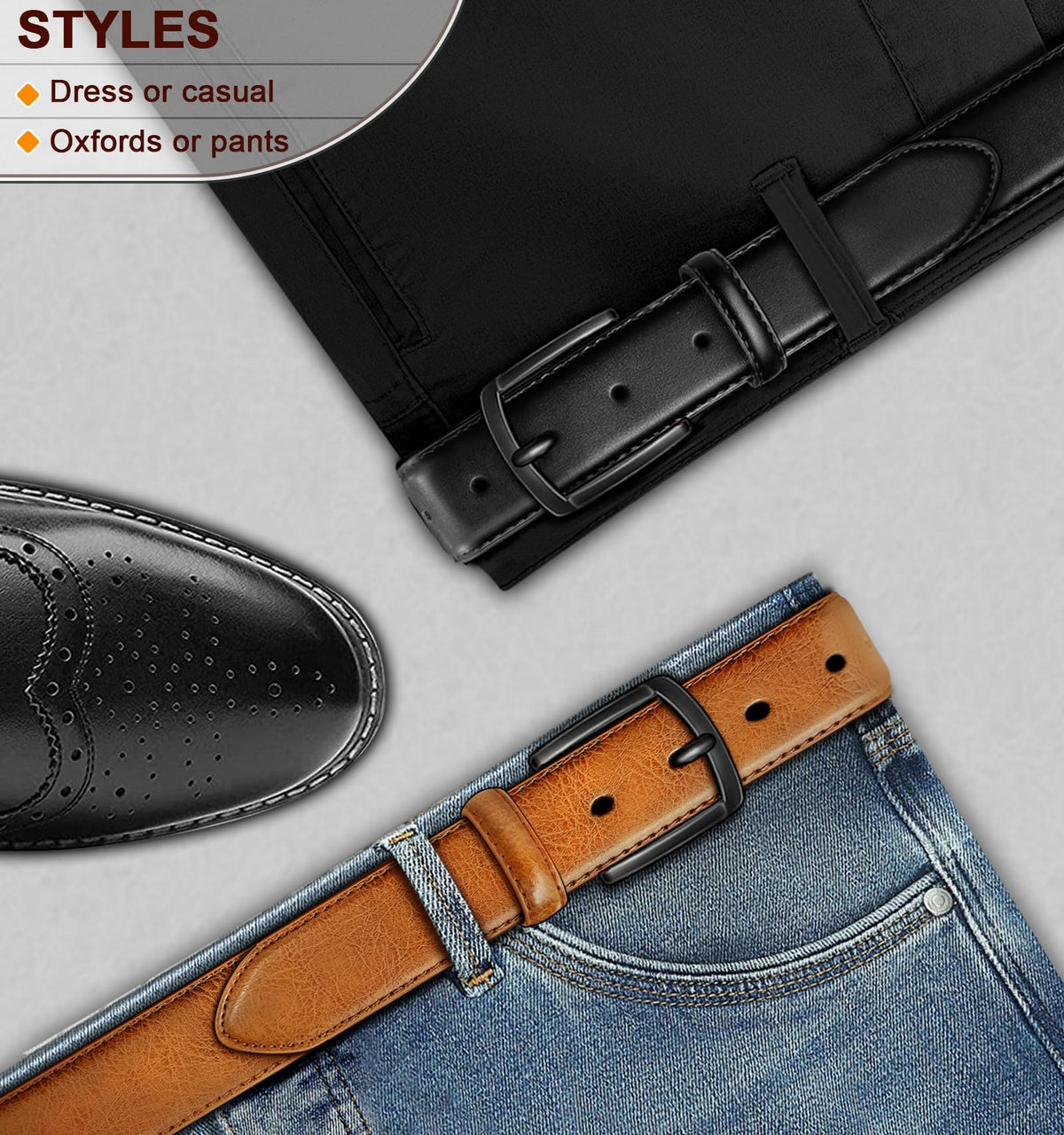 KEMISANT belt hole reinforcement helps maintain shape and longevity.