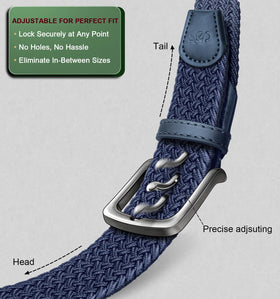 KEMISANT one-three-eighth-inch belt, bold width for casual and golf looks.