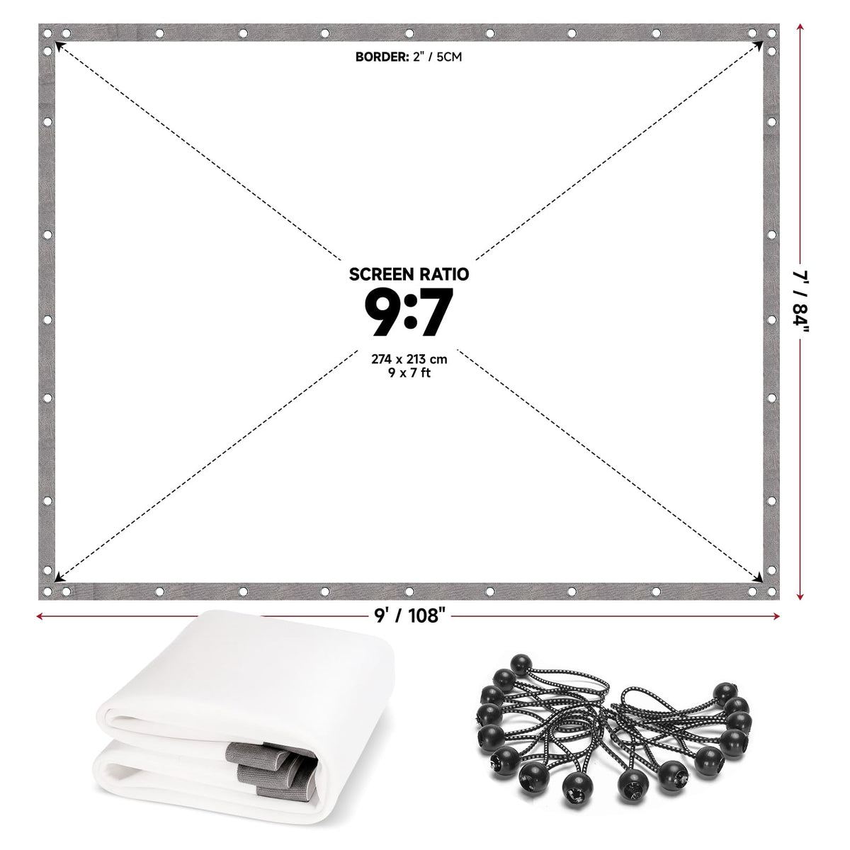 Keoltuo golf screen edge grommets reinforce long-lasting installation