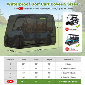 KERANTY soft cotton liner inside cover protecting cart paint during storage