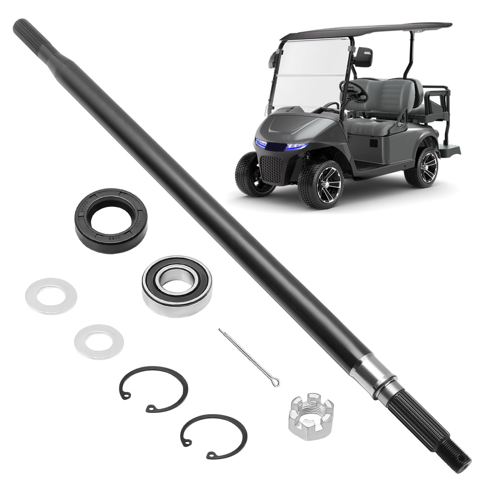 keriolee EZGO RXV driver side rear axle shaft with 24-teeth spline for smooth power transfer