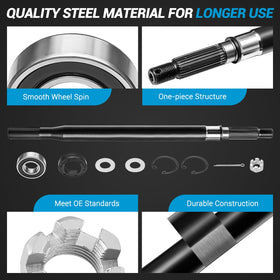 keriolee RXV axle shaft 24-teeth spline detail for precise engagement
