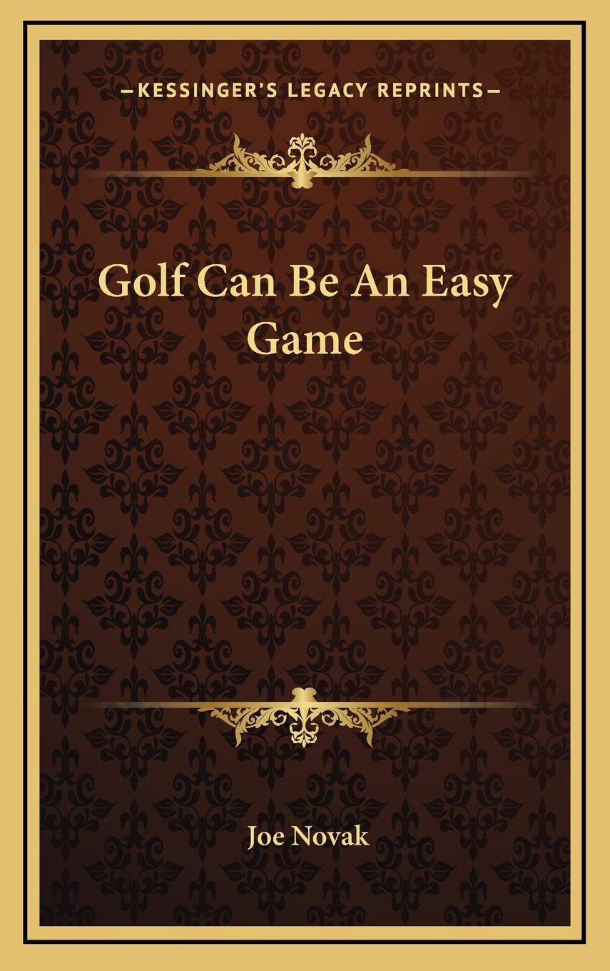 Kessinger Publishing Golf Can Be An Easy Game facsimile cover, ideal for collectors.