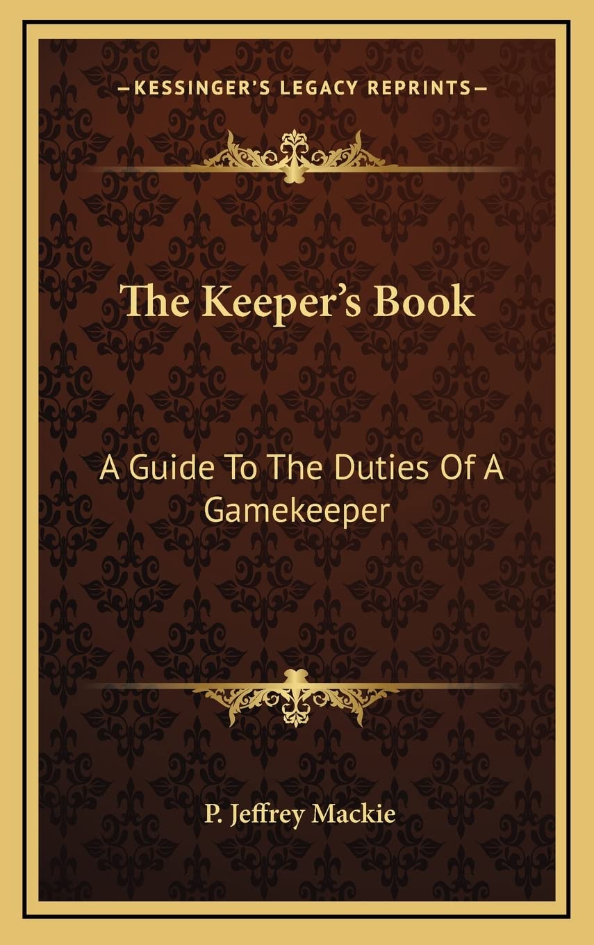Kessinger Publishing The Keeper's Book cover—facsimile edition for study and collection