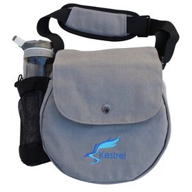 Kestrel Disc Golf Bag showing capacity for 6-10 discs, ideal for rounds.