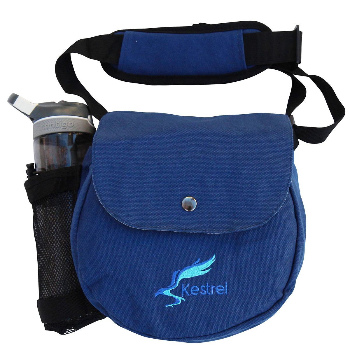 Kestrel disc golf bag holding 6-10 discs for on-course versatility