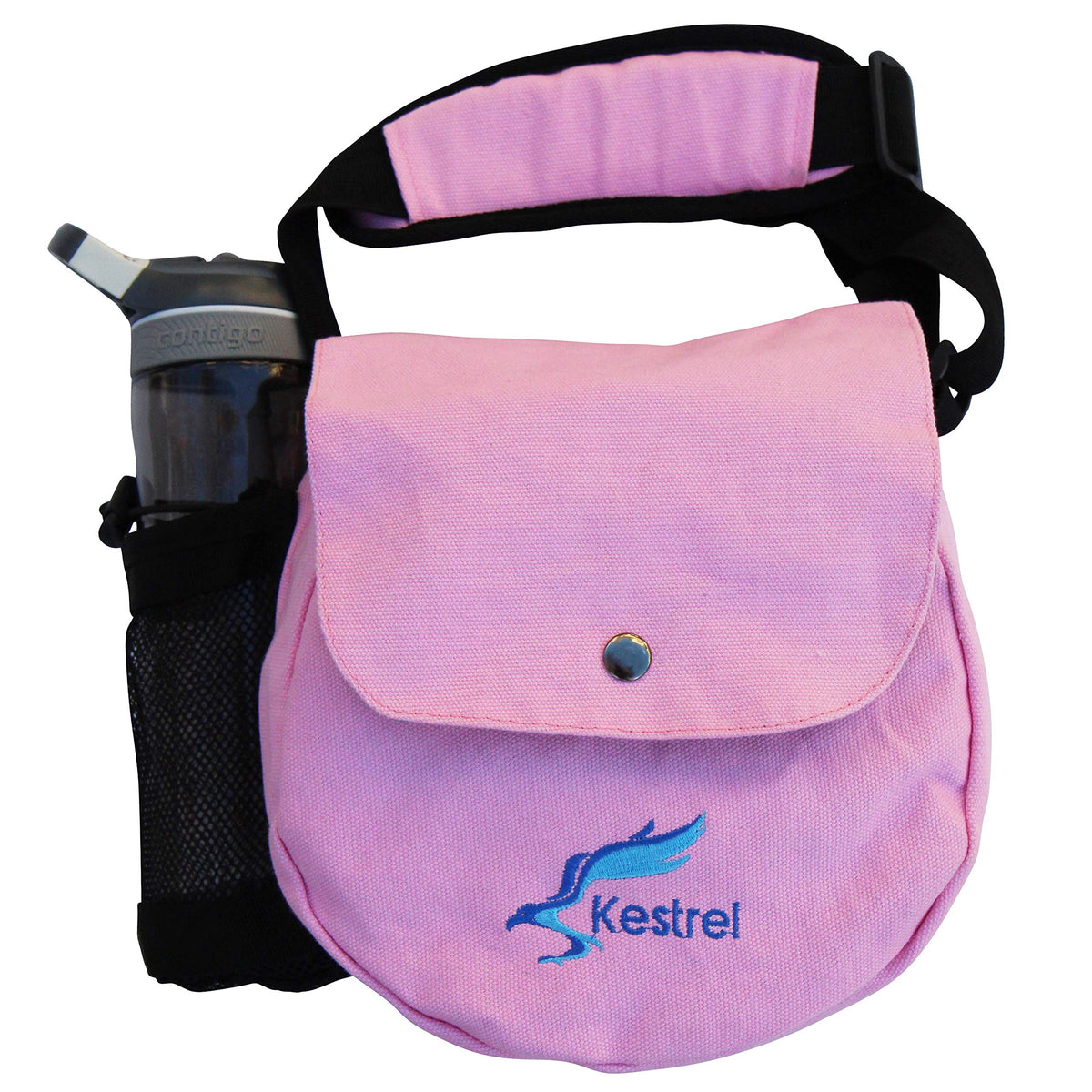Kestrel disc golf bag with front pocket for quick disc access.