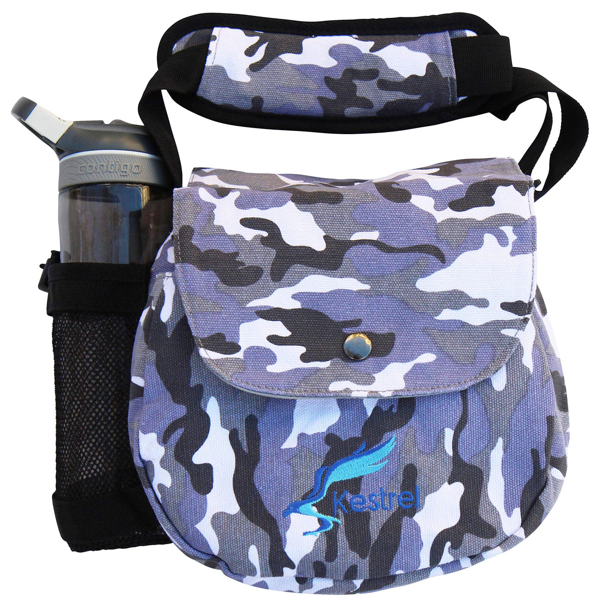 Kestrel Disc Golf Bag front view shows compact capacity for quick access