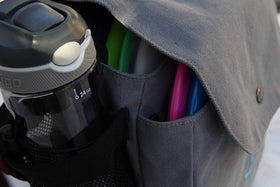 Kestrel Disc Golf Bag two-pocket layout enables quick-access organization.