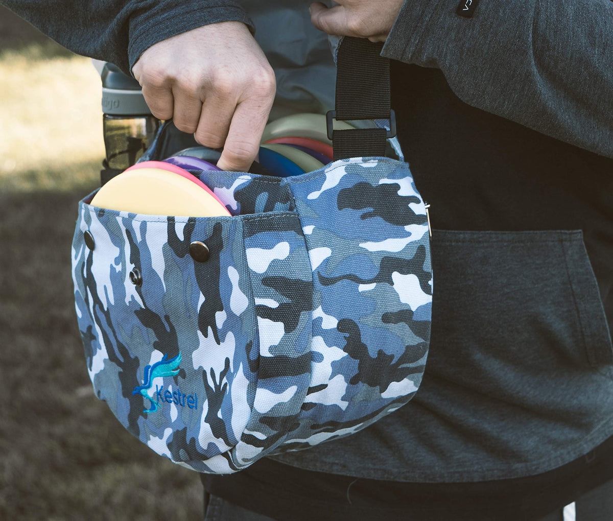 Kestrel bag with shoulder sling design for easy transport on the course.