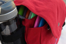 Kestrel Disc Golf Bag adjustable shoulder strap supports all sizes