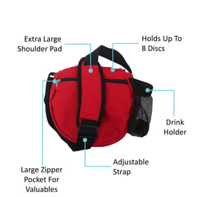 Kestrel Disc Golf Bag side pocket highlights quick-access storage