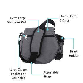 Kestrel Disc Golf Bag two-pocket organization keeps discs within easy reach
