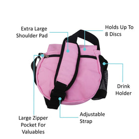 Kestrel bag with two pockets to keep discs organized during rounds.