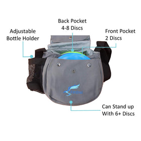 Kestrel Disc Golf Bag with water bottle pocket for easy hydration.
