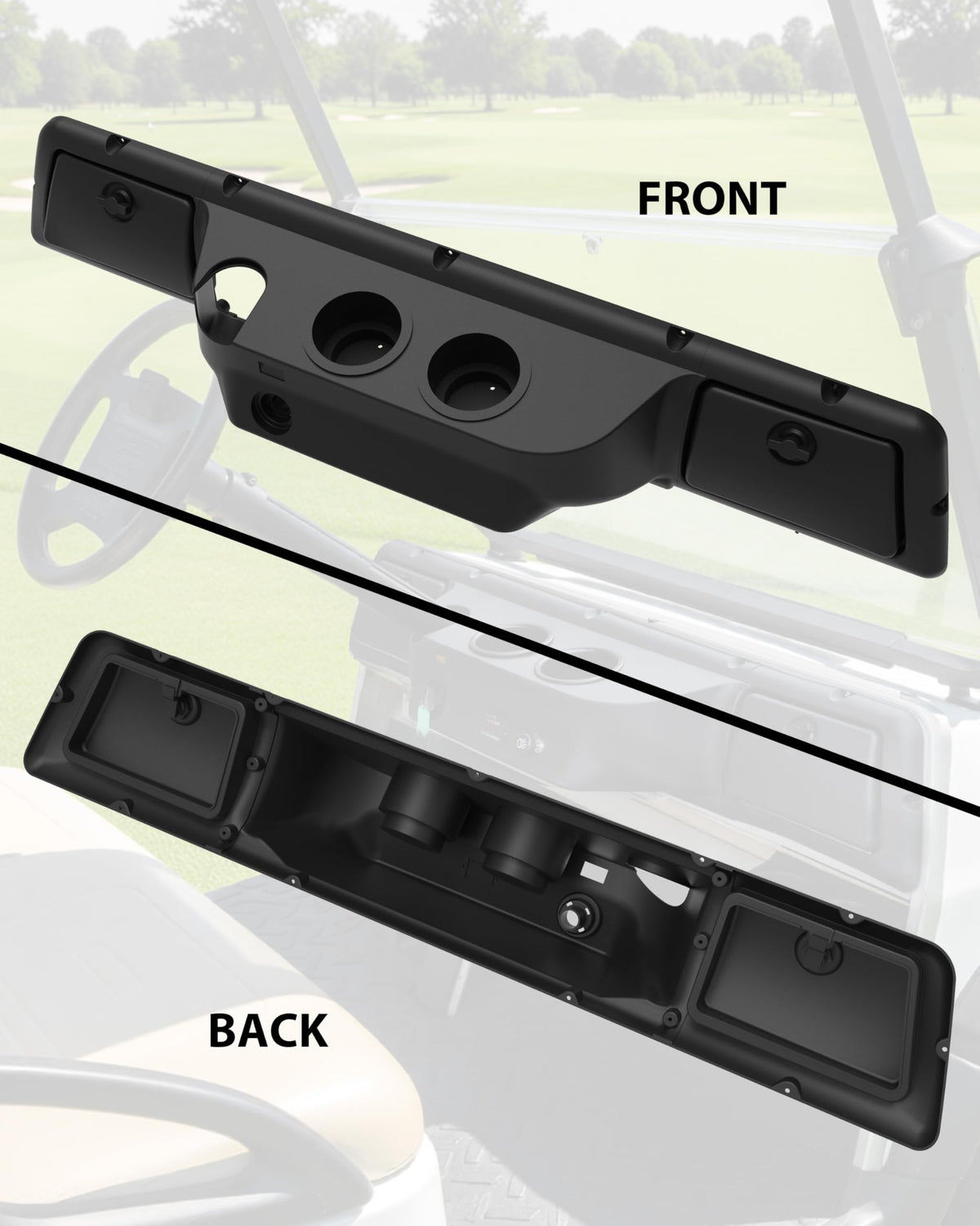 Easy installation with included screws—drill holes quickly to secure the dashboard.
