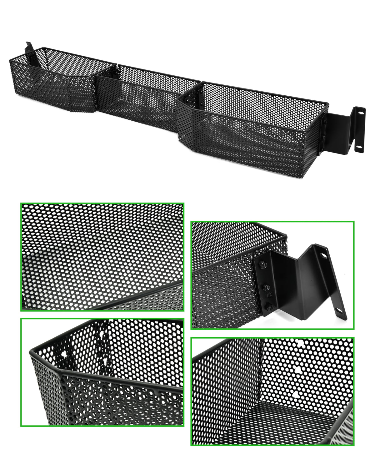 Multi-compartment storage design separates tees, sunglasses, and range finders