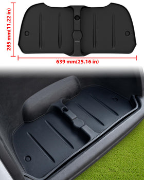 KEWISAUTO noise-reducing, shock-absorbing mat keeps cabin quieter.