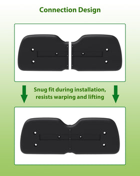 KEWISAUTO two-piece design highlights lightweight handling during installation.