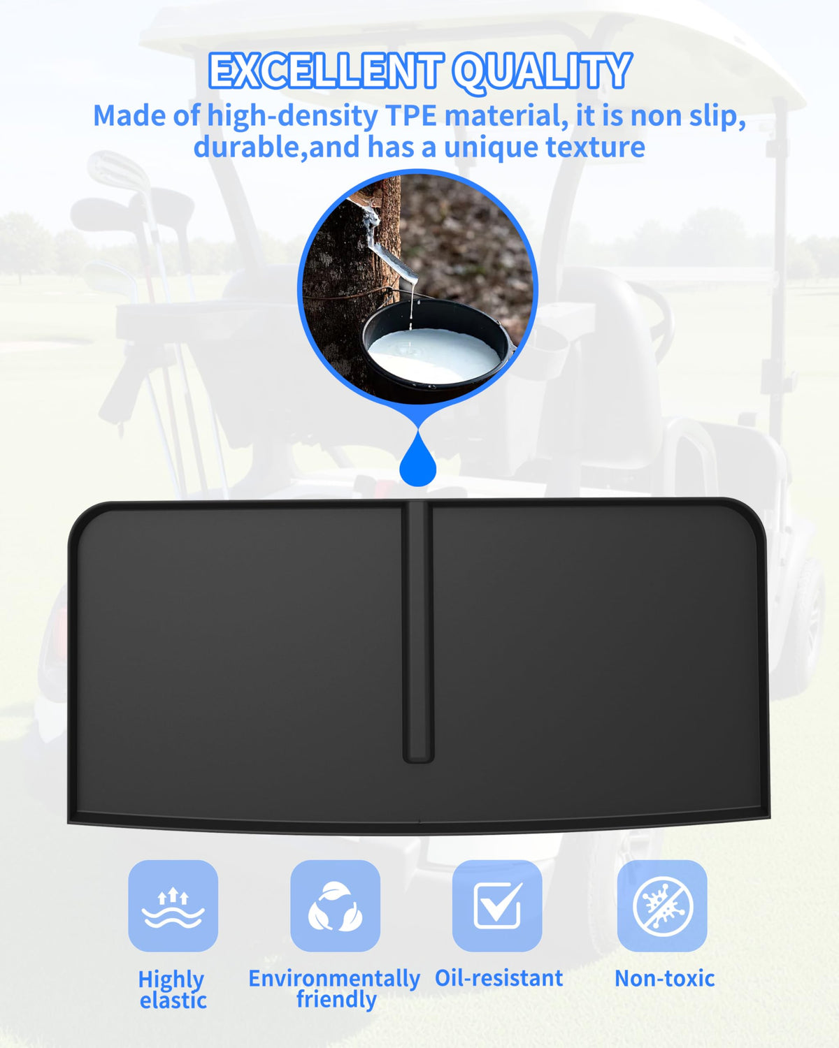 Anti-slip surface keeps items secure on KEWISAUTO Bag Well Mat