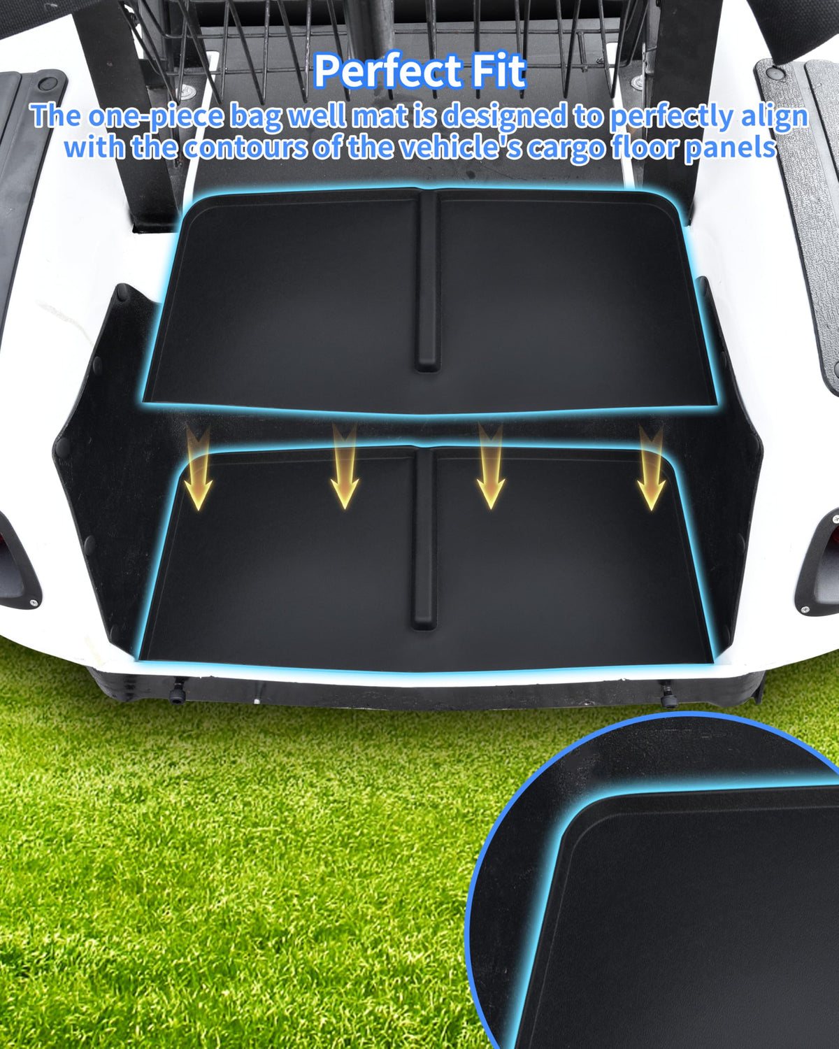 One-piece WEll Mat from KEWISAUTO is easy to wipe clean