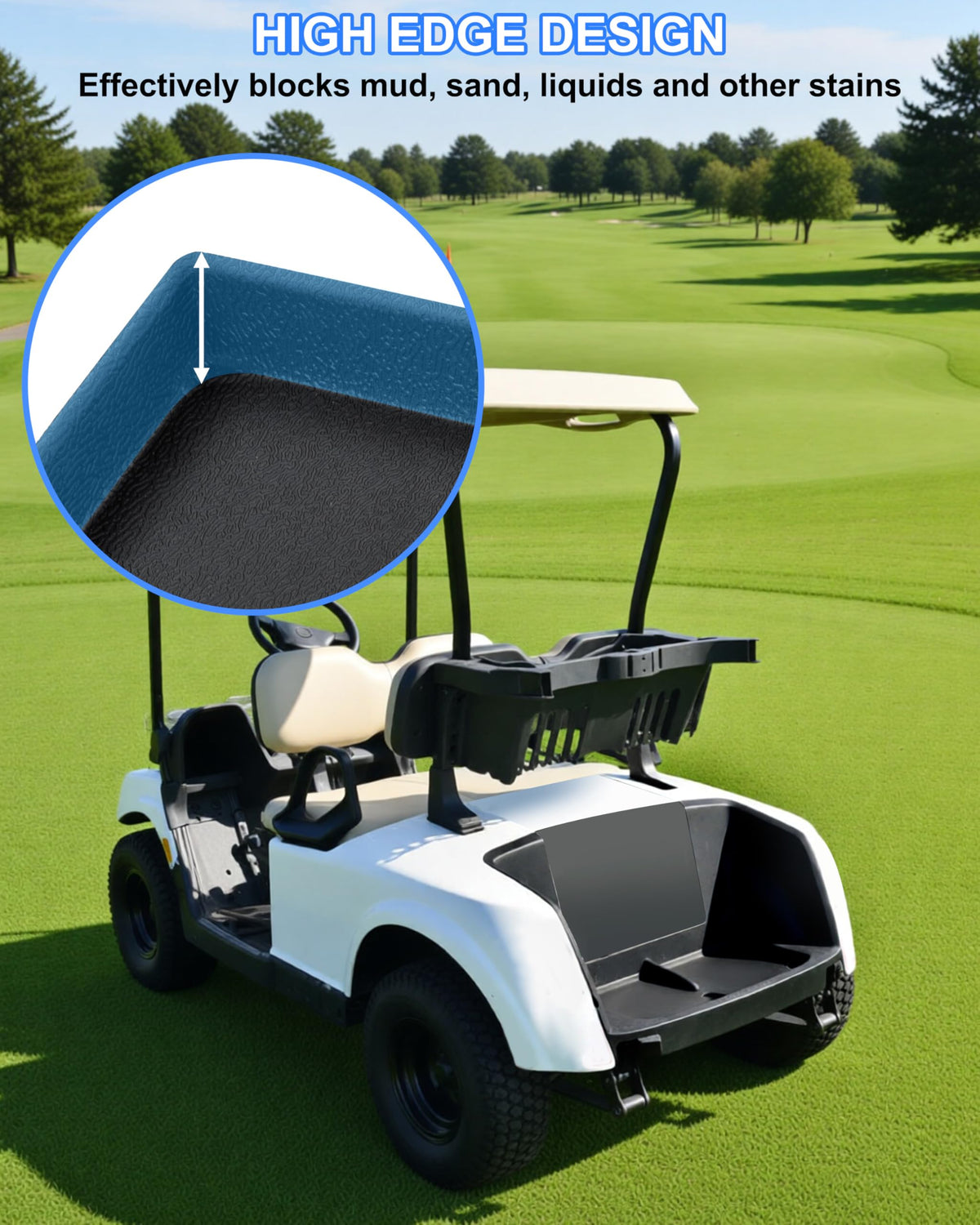 Close-up of KEWISAUTO Bag Well Mat eco-friendly material texture for durability.
