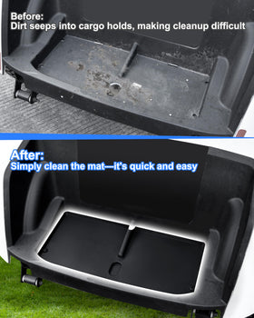 KEWISAUTO Bag Well Mat installed in EZGO RXV Valor 2025 rear cargo area.