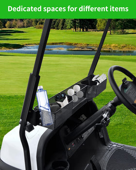 KEWISAUTO dash tray organizer highlights heavy-duty design for reliable use on Club Car Tempo.