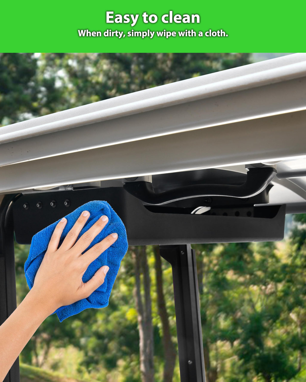 KEWISAUTO drill-free installation with included hardware and manual.