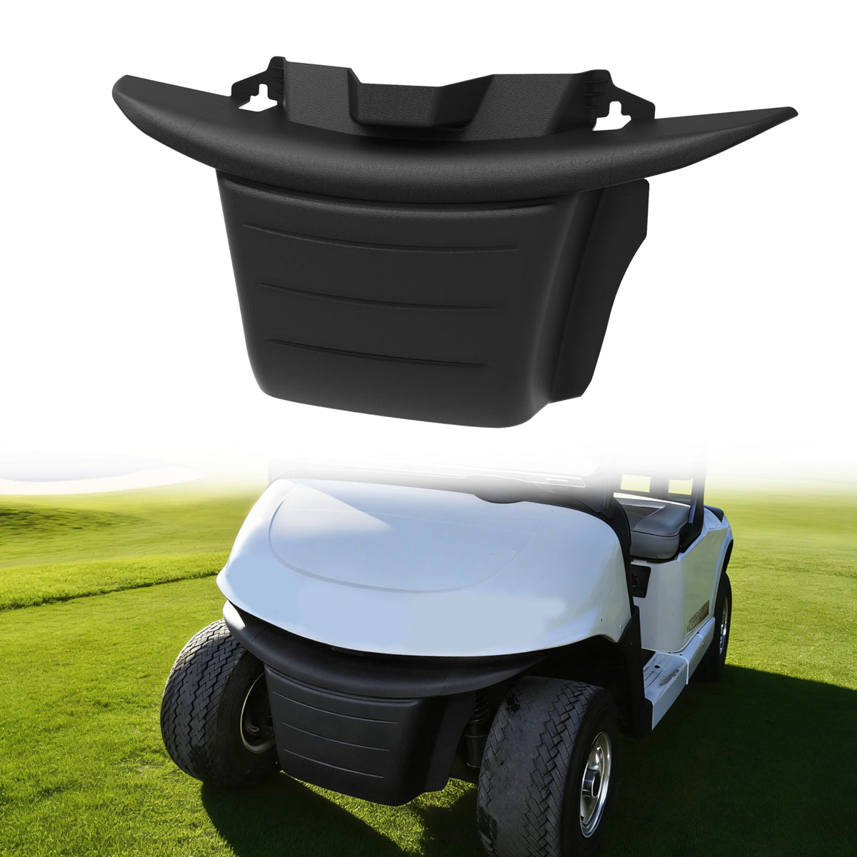 KEWISAUTO front bumper for EZGO RXV 2008-2015 protects headlights and frame.
